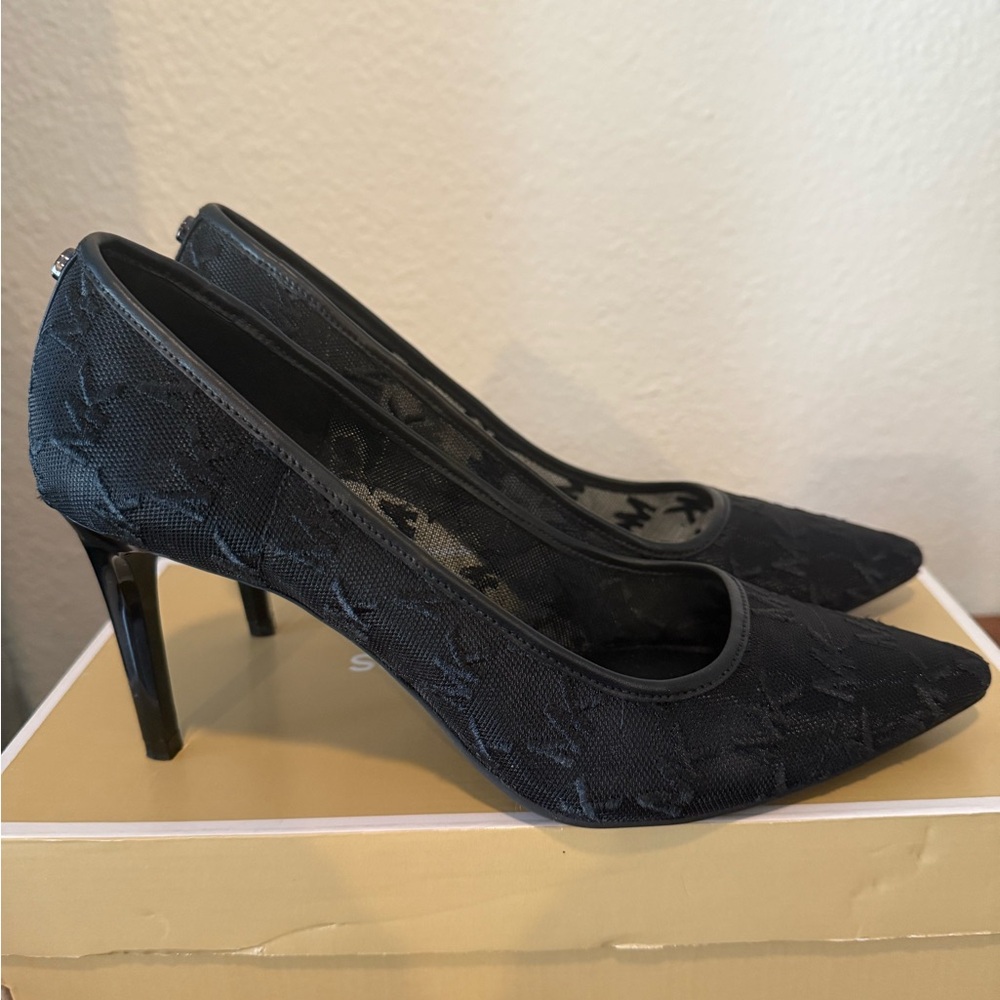 Michael Kors Black Lace Heels